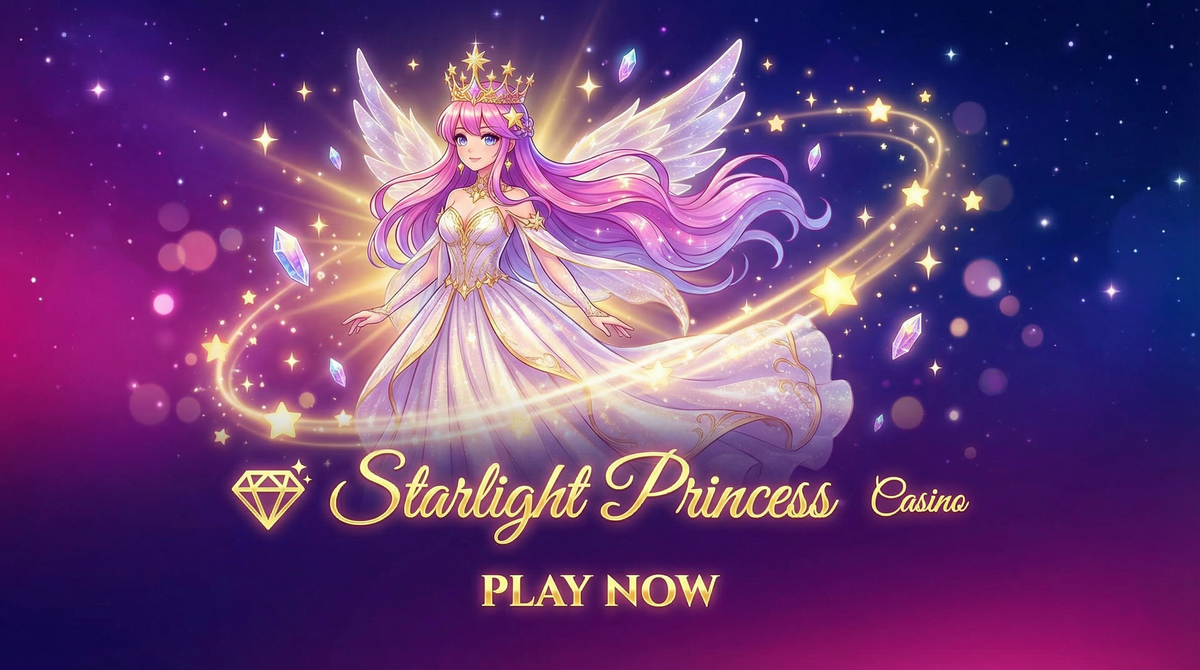 Starlight Princess - A princesa mágica do mgmbet cercada por estrelas brilhantes e cristais encantados