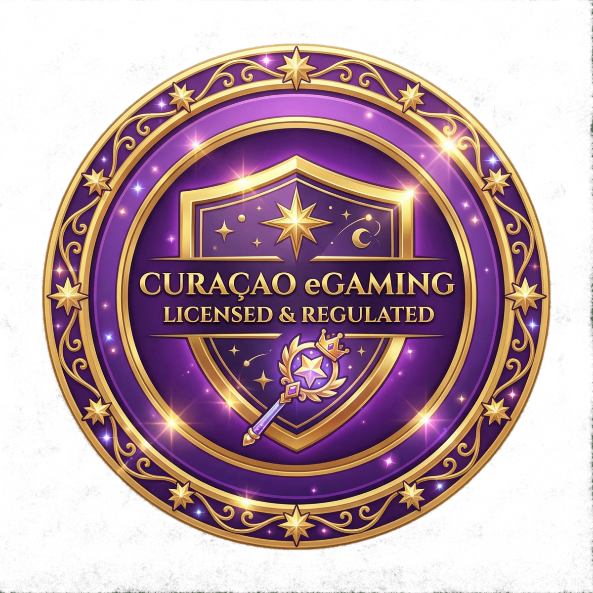 Selo de licença Curaçao eGaming - Licenciado e Regulamentado